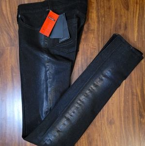 Rock and Republic NWT Original Berlin Low Rise Skinny Black Matte Jeans …
